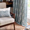 Marigold Floral Jacquard PP Curtains bottom view photo