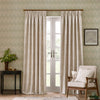 Marigold Floral Jacquard PP Curtains Beige life style photo