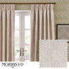 Marigold Floral Jacquard PP Curtains Beige life style photo with patter design example