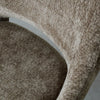 Marlow Pair of Fabric Swivel Dining Chairs Hunter close view picture of the fabric upholstery