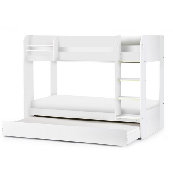 Minimalist bunk bed for streamlined decor.