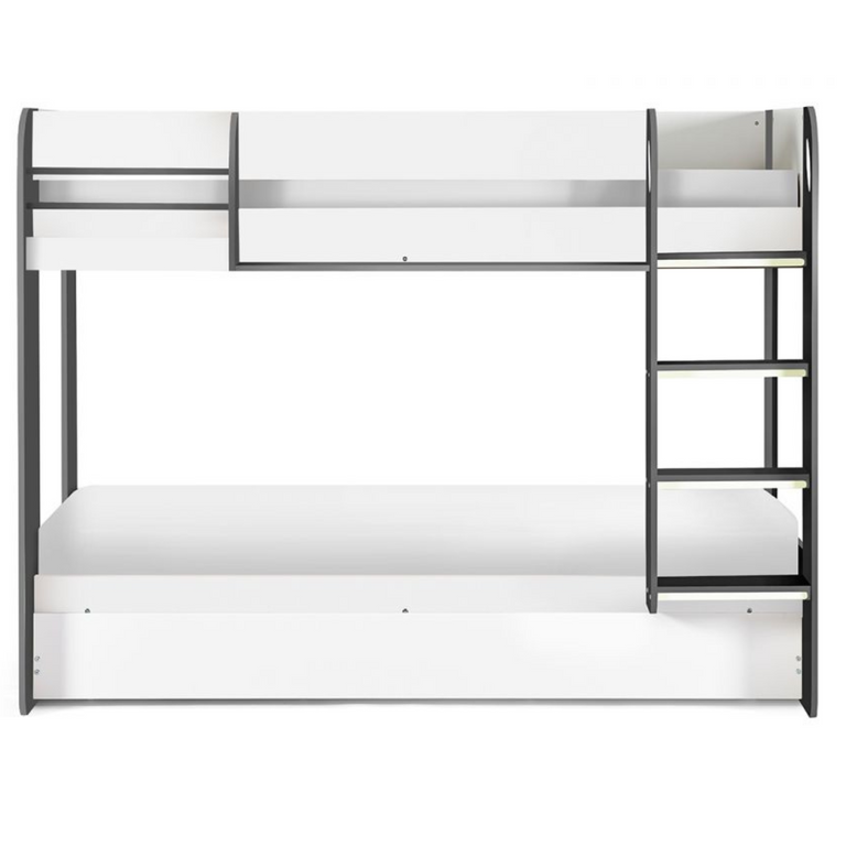Mars Bunk Bed Charcoal & White