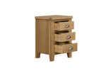 Marsden 3 Drawer Bedside Table Natural Oak picture with opened drawers