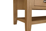 Marsden Coffee Table Natural Oak close view picture of the the legs