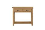 Marsden Console Table Natural Oak front view picture