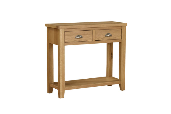 Marsden Console Table Natural Oak picture on the white background