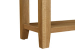 Marsden Console Table Natural Oak close view picture of the legs