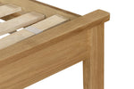 Marsden Double 4'6" Bed Natural Oak close view picture of the beds frame