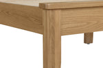 Marsden Double 4'6" Bed Natural Oak close view picture of the beds leg