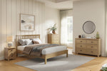 Marsden Double 4'6" Bed Natural Oak life style picture