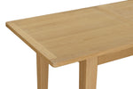 Marsden Extending Dining Table 120/160 cm Natural Oak close view picture from the top