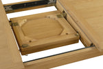 Marsden Extending Dining Table 120/160 cm Natural Oak close view picture of extension mechanism
