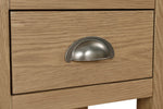 Marsden Lamp Table Natural Oak close view picture of the cup handle