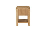 Marsden Lamp Table Natural Oak side view picture