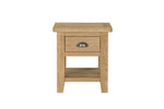 Marsden Lamp Table Natural Oak front view picture