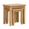 Marsden Nest of Tables in Natural Oak shown from the side (3)