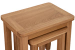 Marsden Nest of Tables in Natural Oak shown from the side (9)