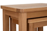 Marsden Nest of Tables in Natural Oak shown from the side (10)