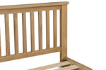 Marsden Single 3' Bed Natural Oak close view picture of the beds headboard