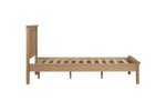 Marsden Single 3' Bed Natural Oak side view picture