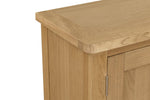 Marsden Small Sideboard Natural Oak close view picture of the top