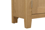 Marsden Small Sideboard Natural Oak close view picture of the sideboard legs