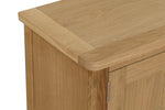 Marsden TV Unit 120 cm Natural Oak close view picture of the top