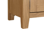 Marsden TV Unit 90 cm Natural Oak close view picture of the legs