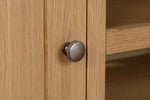 Marsden TV Unit 90 cm Natural Oak close view picture of the doors handle