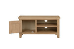 Marsden TV Unit 90 cm Natural Oak picture with opened door