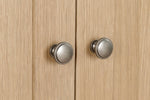 Marsden Wardrobe Natural Oak close view picture of the door handles