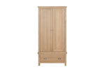 Marsden Wardrobe Natural Oak front view picture