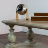Marwood Pillars Coffee Table close view picture of the table rustic design