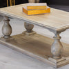 Marwood Pillars Coffee Table close view picture from the top