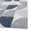 Mason 105 Geometric Rug Grey Blue picture of the corner