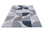 Mason 105 Geometric Rug, Grey/Blue horizontal layout