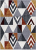 Mason Geometric Rug 100 Grey Orange picture of the rug design