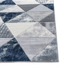 Mason Geometric Rug 108 Grey Blue picture of the corner