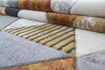 Mason Geometric Rug 109 Grey Orange picture of the color pallet