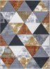 Mason Geometric Rug 109 Grey Orange picture of the rug design