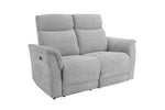 Stylish Grey 2 Seater Sofa with Electric Recline Feature
