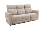 Comfortable 3 Seater Recliner Sofa in Mocha Color
