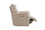 Modern Recliner Chair in Mocha with Lumbar Support
