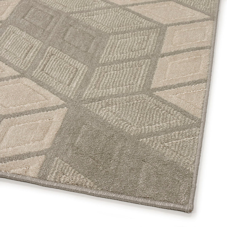 Max Geometric Rug 671 Taupe and Beige