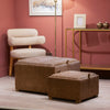 Maya Set 0f 2 Tray Table Pouffes Cappuccino life style picture