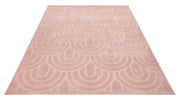 Concept Looms Maze Rug MAZ103 Dusty Pink made with geometric pattern