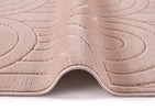 Concept Looms Maze Rug MAZ103 Dusty Pink with a bordered ends