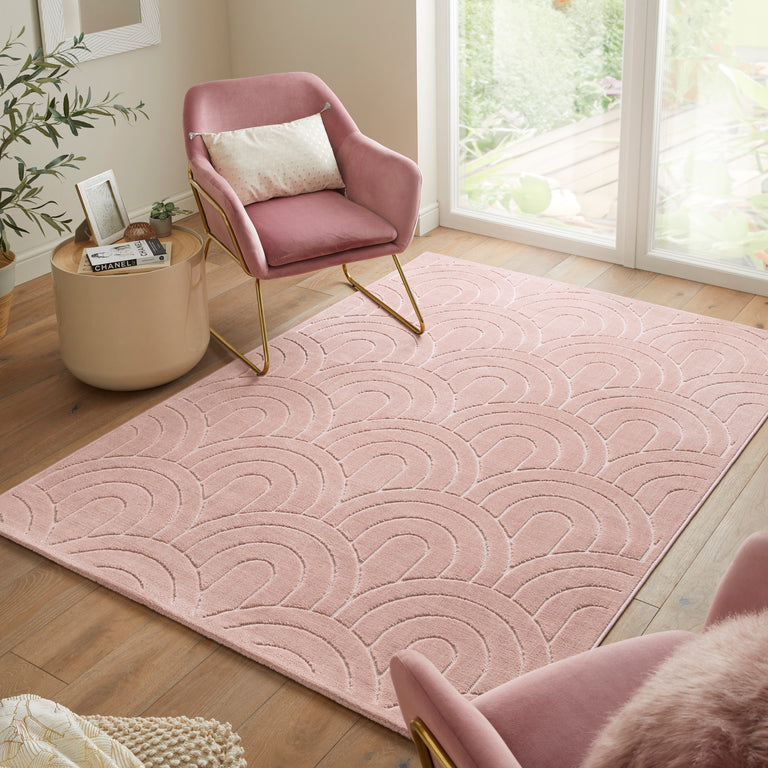 Concept Looms Maze Rug MAZ103 Dusty Pink
