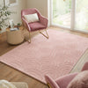Concept Looms Maze Rug MAZ103 Dusty Pink lifestyle picture in the living room