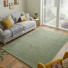 Concept Looms Maze Rug MAZ105 Green lifestyle picture in the living room